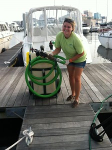 HRSD Marina Interns make it easy for boaters to protect our waterways.