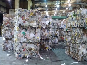 Bales of paper at Bay Disposal
