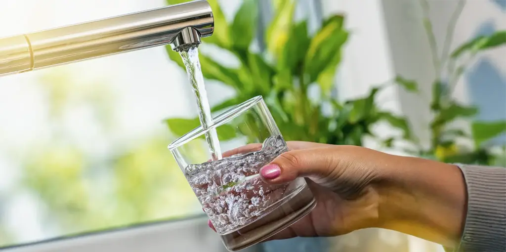 Filling water up at the tap